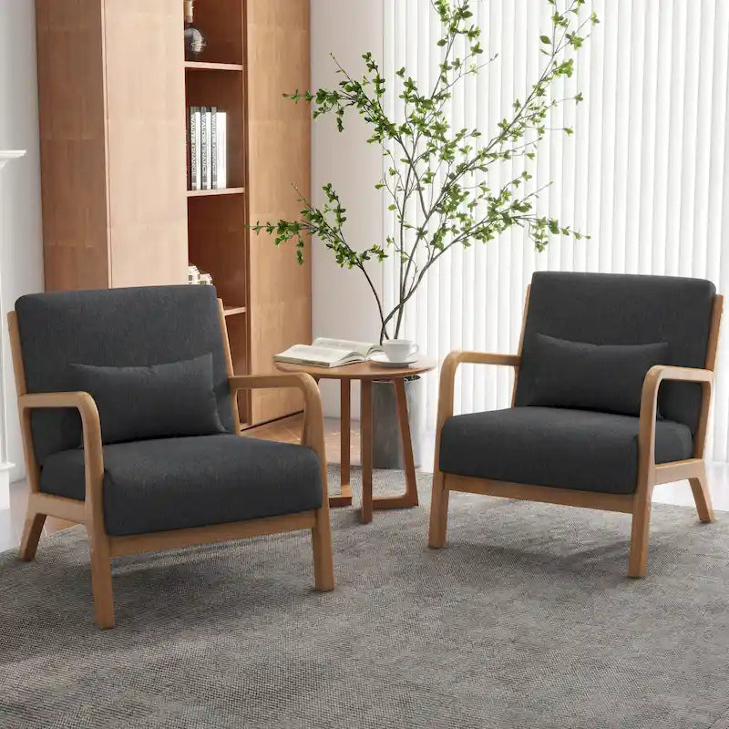 Fauteuils d'appoint rembourrés avec oreillers