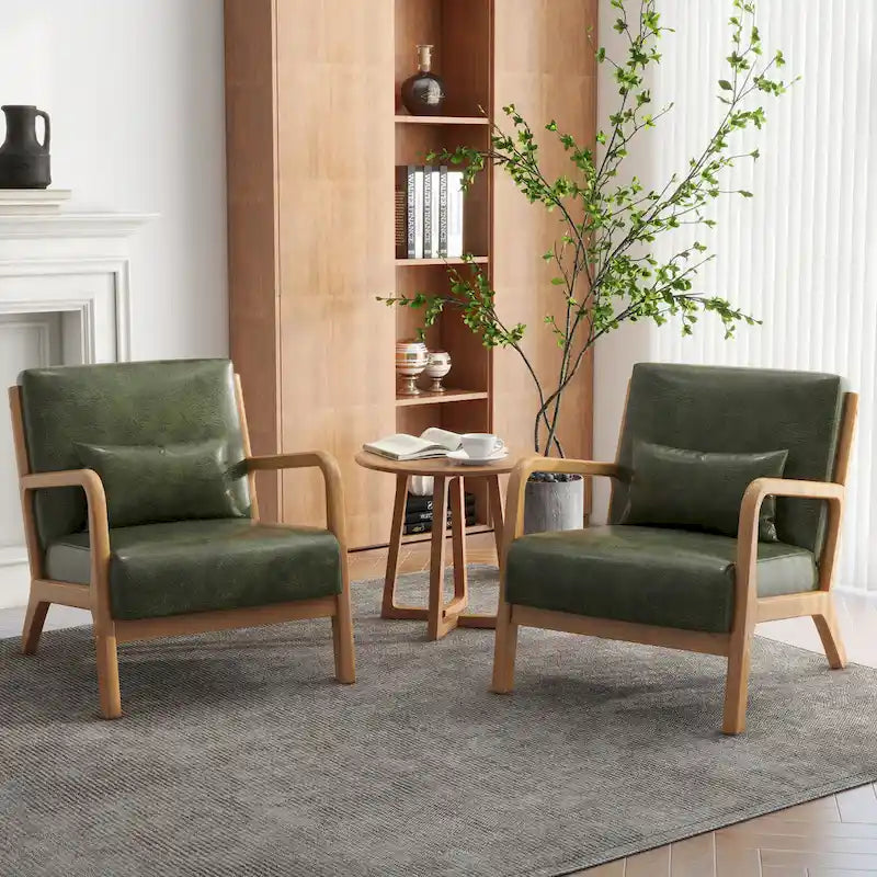 Fauteuils d'appoint rembourrés avec oreillers