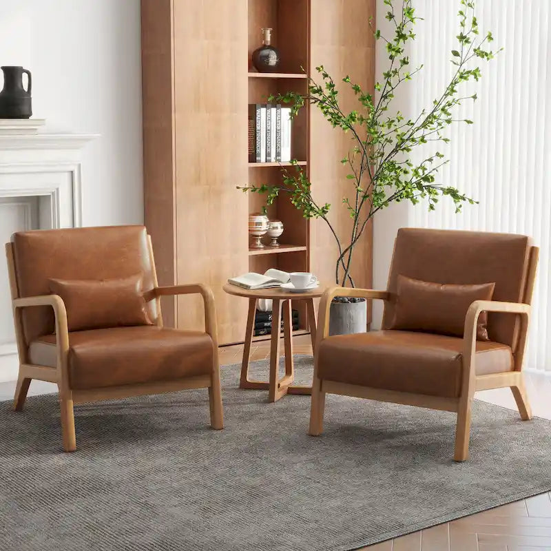 Fauteuils d'appoint rembourrés avec oreillers