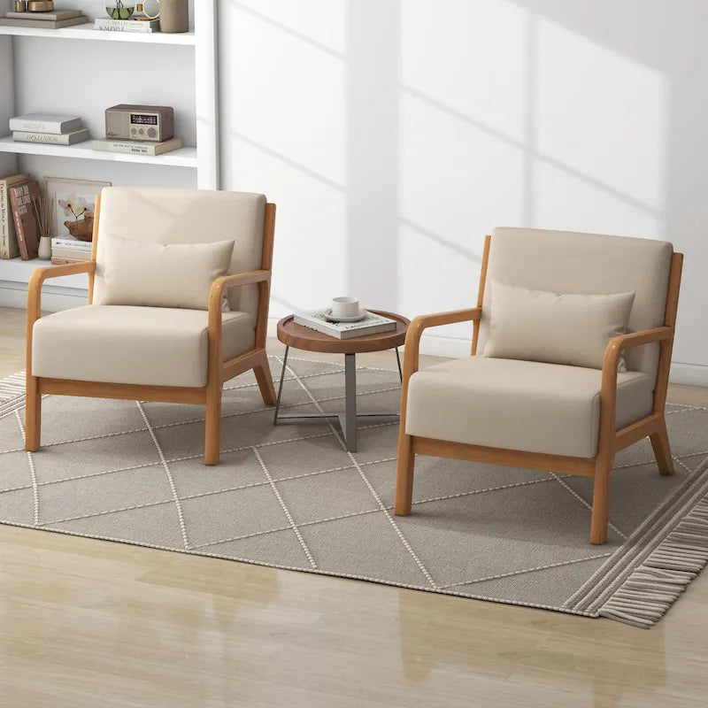 Fauteuils d'appoint rembourrés avec oreillers