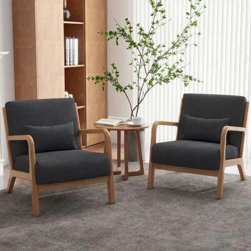 Fauteuils d'appoint rembourrés avec oreillers
