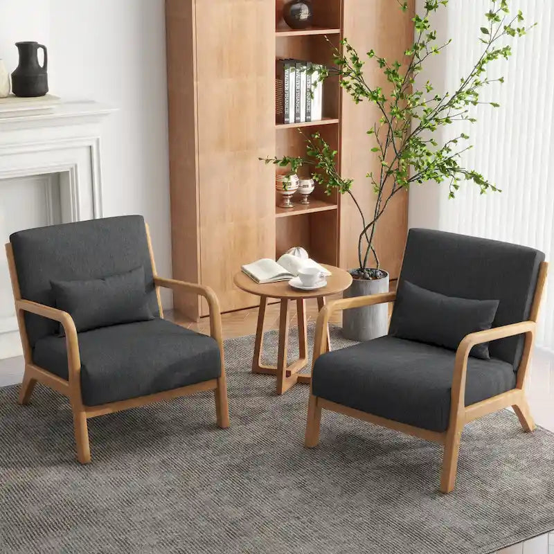 Fauteuils d'appoint rembourrés avec oreillers
