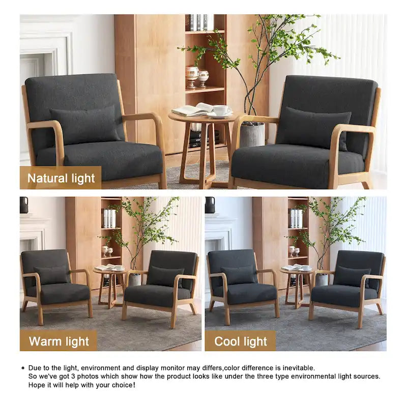 Fauteuils d'appoint rembourrés avec oreillers