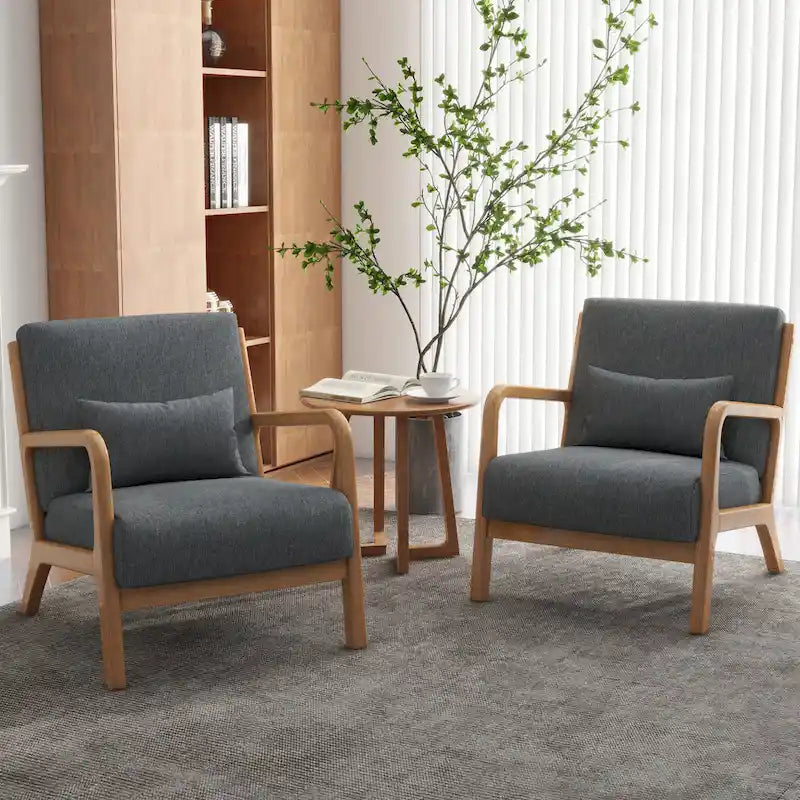 Fauteuils d'appoint rembourrés avec oreillers