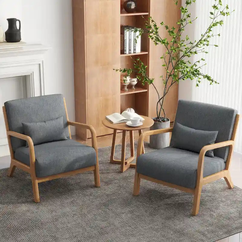 Fauteuils d'appoint rembourrés avec oreillers