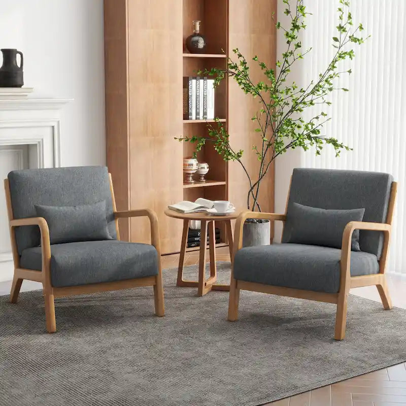 Fauteuils d'appoint rembourrés avec oreillers