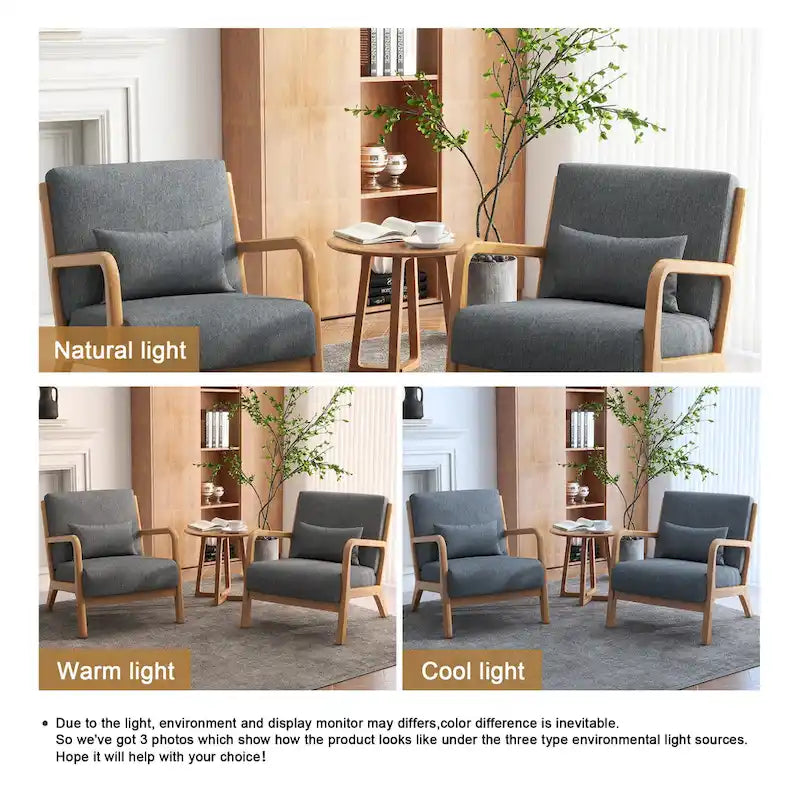 Fauteuils d'appoint rembourrés avec oreillers