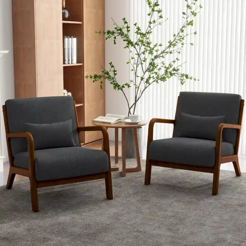 Fauteuils d'appoint rembourrés avec oreillers