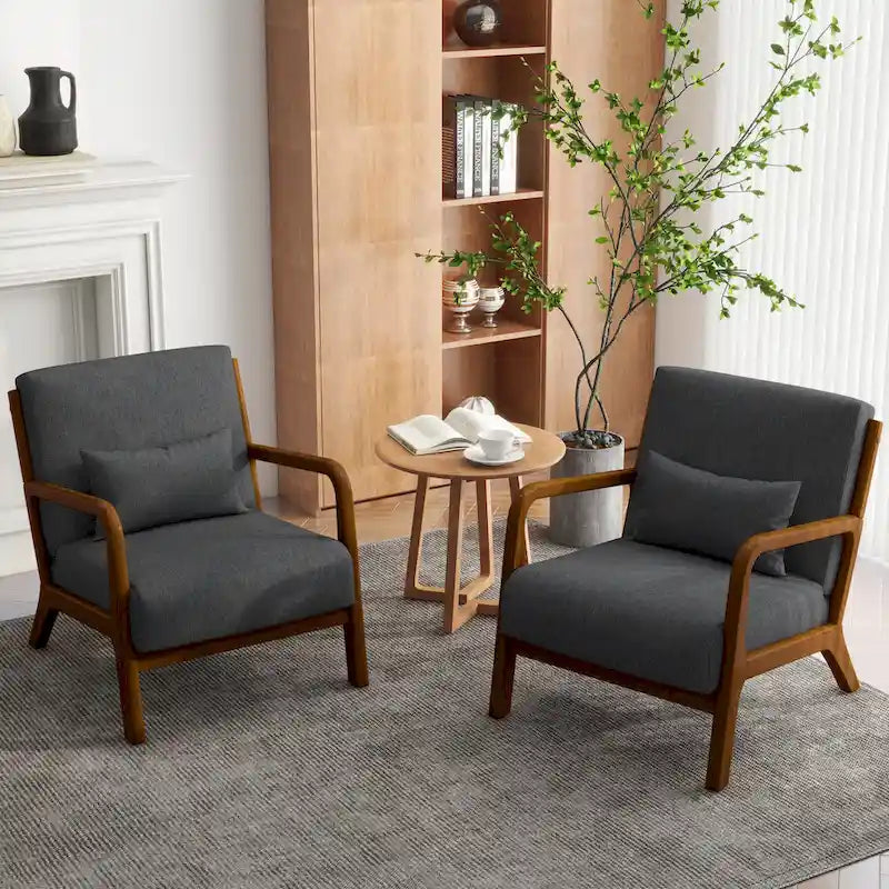 Fauteuils d'appoint rembourrés avec oreillers