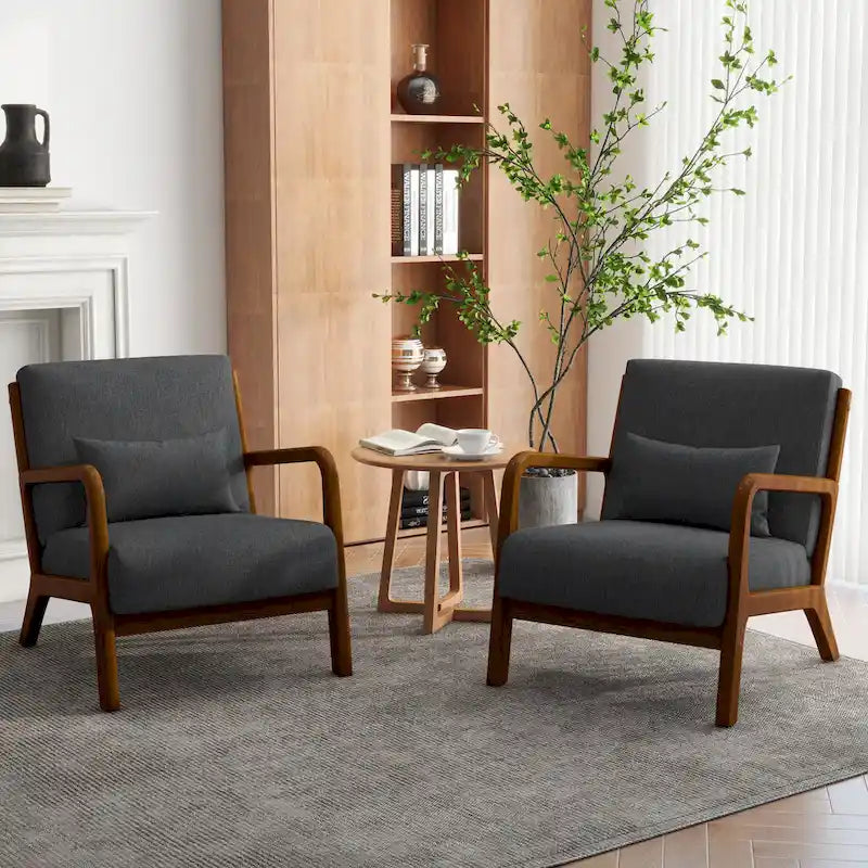 Fauteuils d'appoint rembourrés avec oreillers