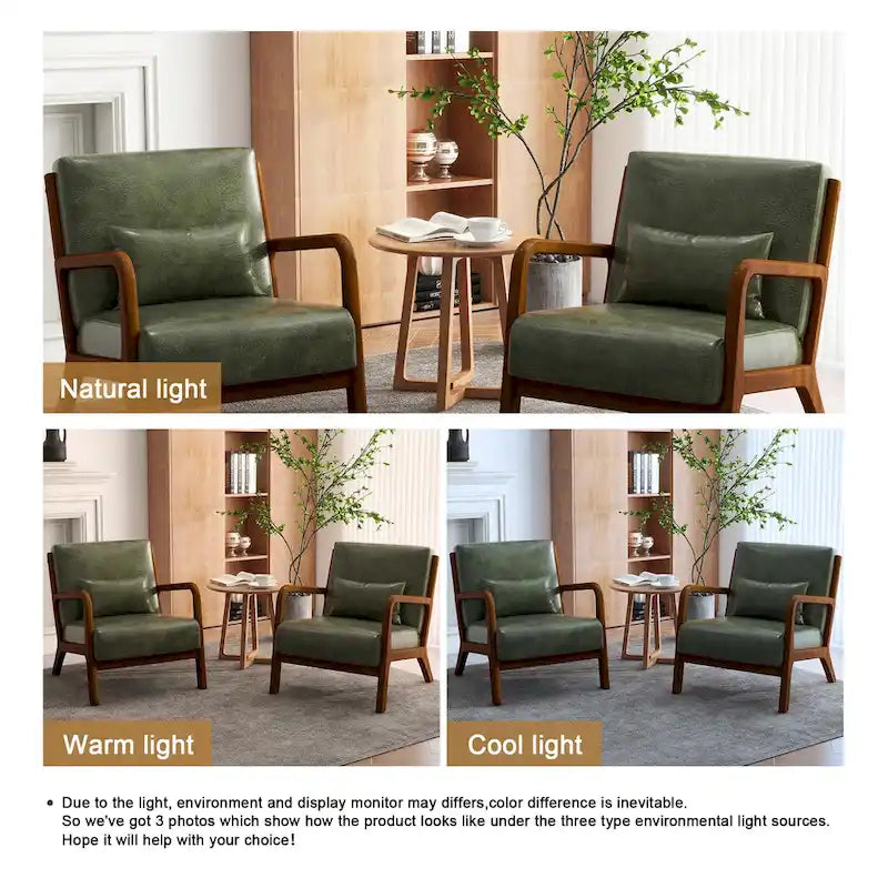 Fauteuils d'appoint rembourrés avec oreillers