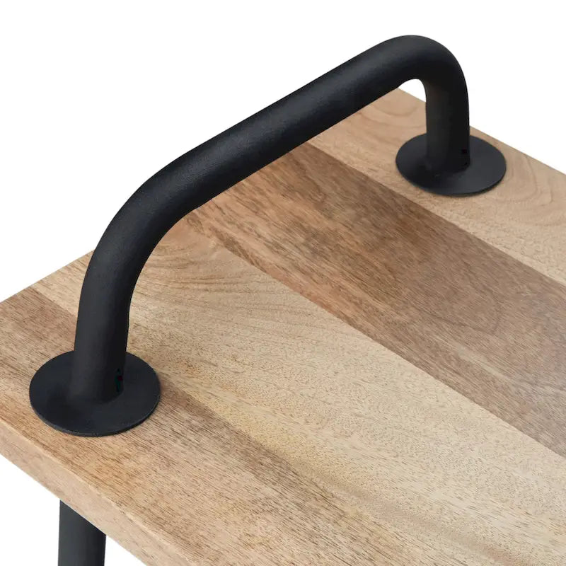 WYNDENHALL Sera Banc d'entrée industriel en manguier massif naturel de 140 cm de large - 140,0 x 38,1 x 51,1 cm