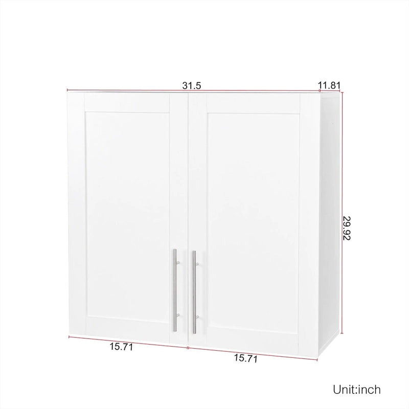 Armoire de rangement empilable, blanc
