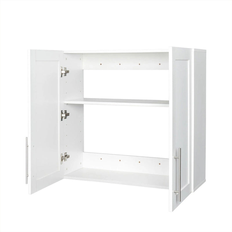 Armoire de rangement empilable, blanc