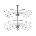 Plateau tournant Dowell 32 diamètre - Double panier 270 degrés Inox