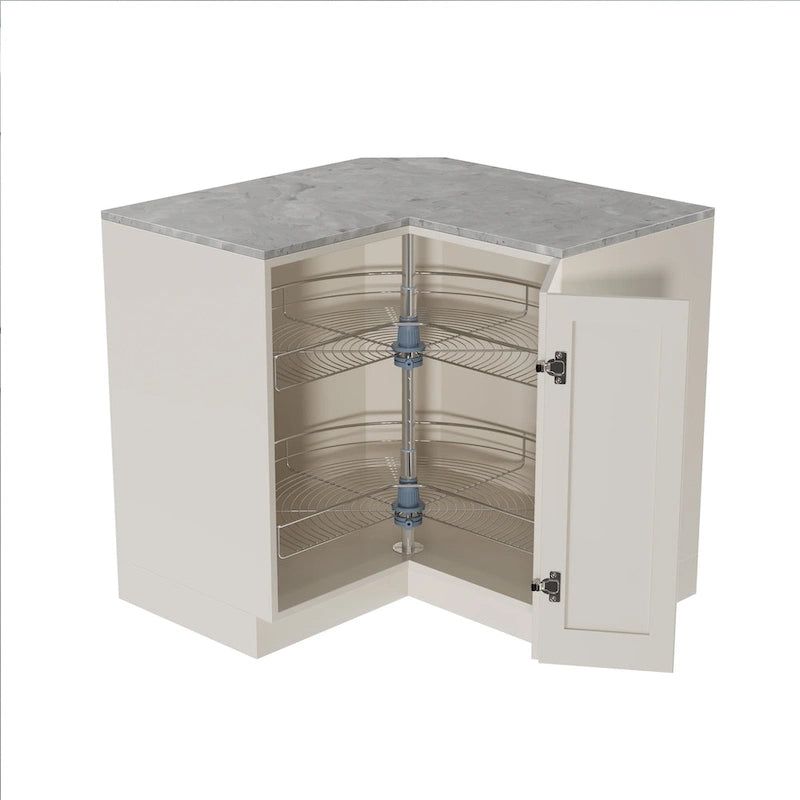 Plateau tournant Dowell 32 diamètre - Double panier 270 degrés Inox