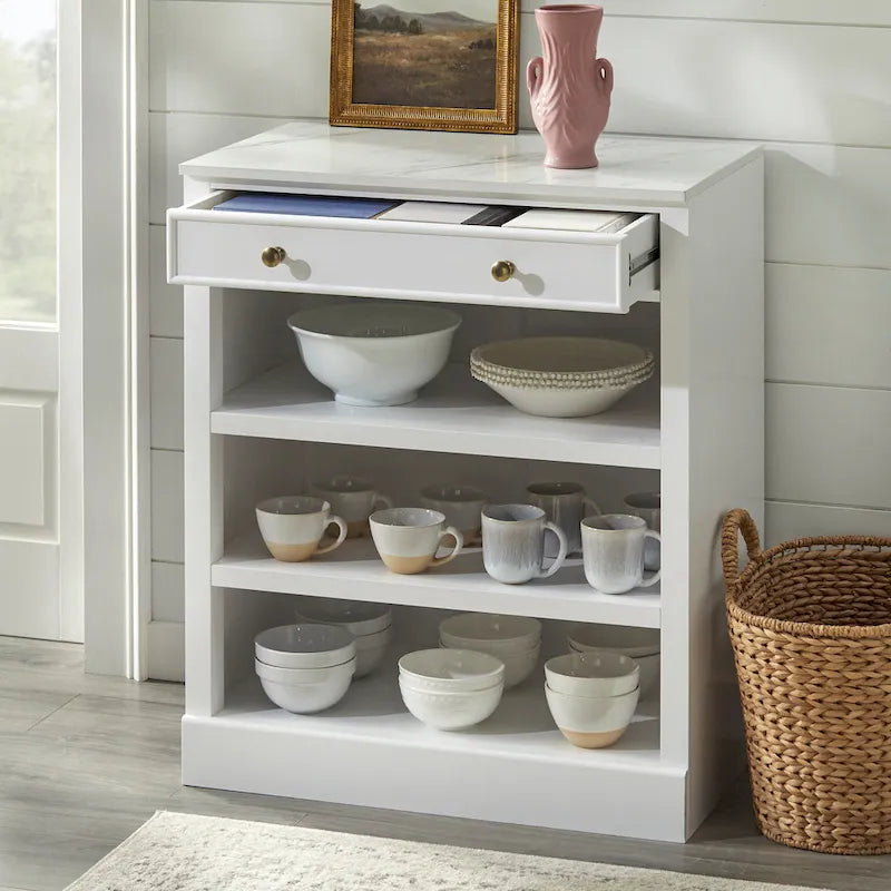 Lifestorey Monza Armoire 1 tiroir avec étagères