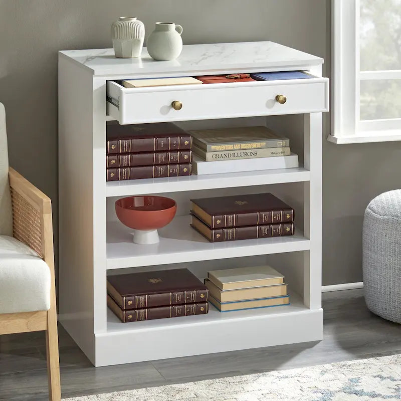 Lifestorey Monza Armoire 1 tiroir avec étagères