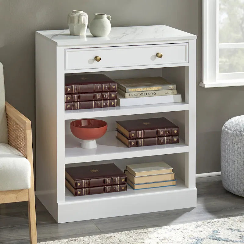 Lifestorey Monza Armoire 1 tiroir avec étagères