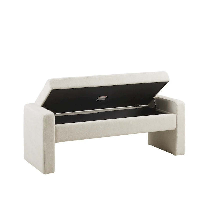 Banc de rangement à fermeture douce crème Madison Park Payden