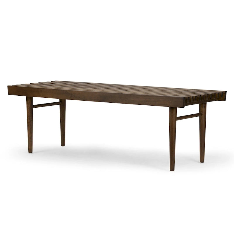Banc Baird en bois à lattes