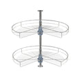 Plateau tournant Lazy Susan Dowell de 28 po de diamètre - Double support en acier inoxydable à 270 degrés