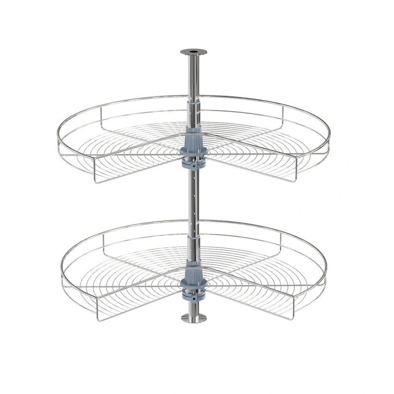 Dowell Lazy Susan 28 Diameter - 270 Degree Double Rack Stainless Steel