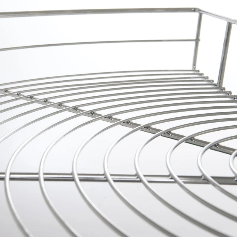 Plateau tournant Lazy Susan Dowell de 28 po de diamètre - Double support en acier inoxydable à 270 degrés