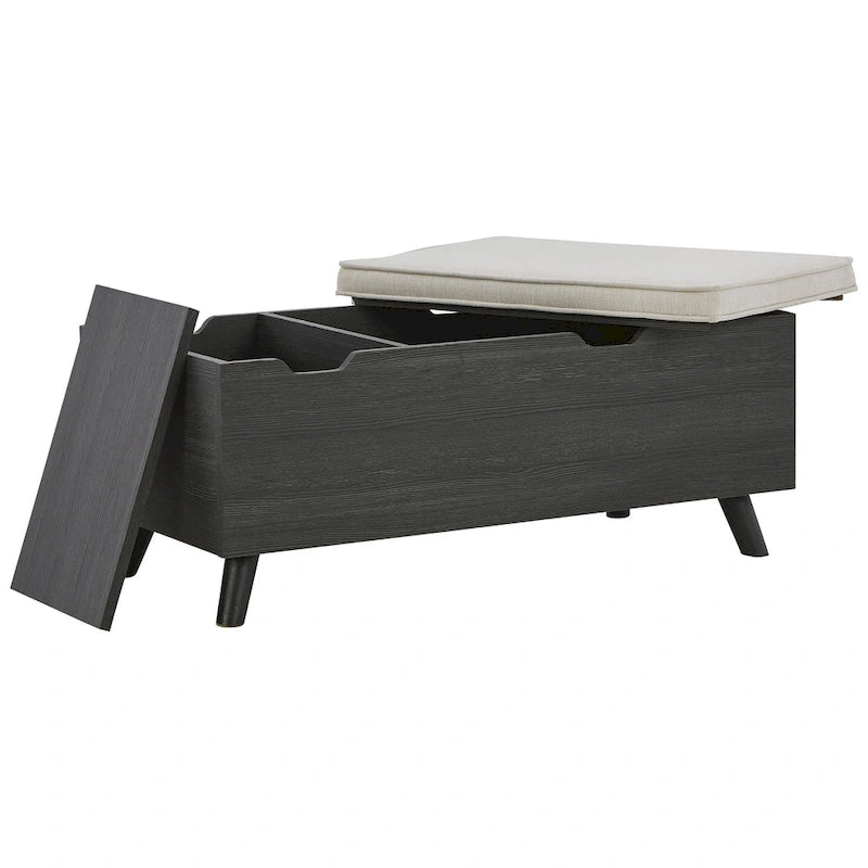 Banc de rangement gris Yarlow d'Ashley Furniture - 39 larg. x 19 prof. x 17 haut.