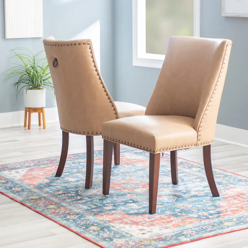 Allard Faux Leather Dining Chairs ( of 2)