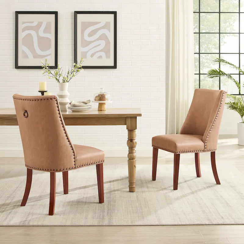 Chaises de salle à manger en similicuir