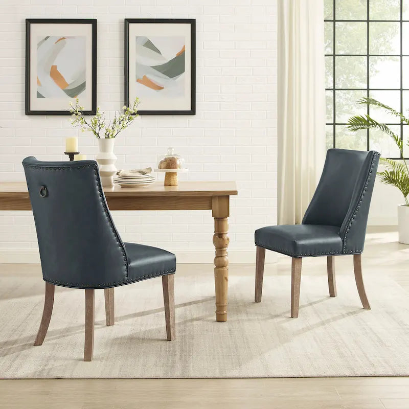 Chaises de salle à manger en similicuir