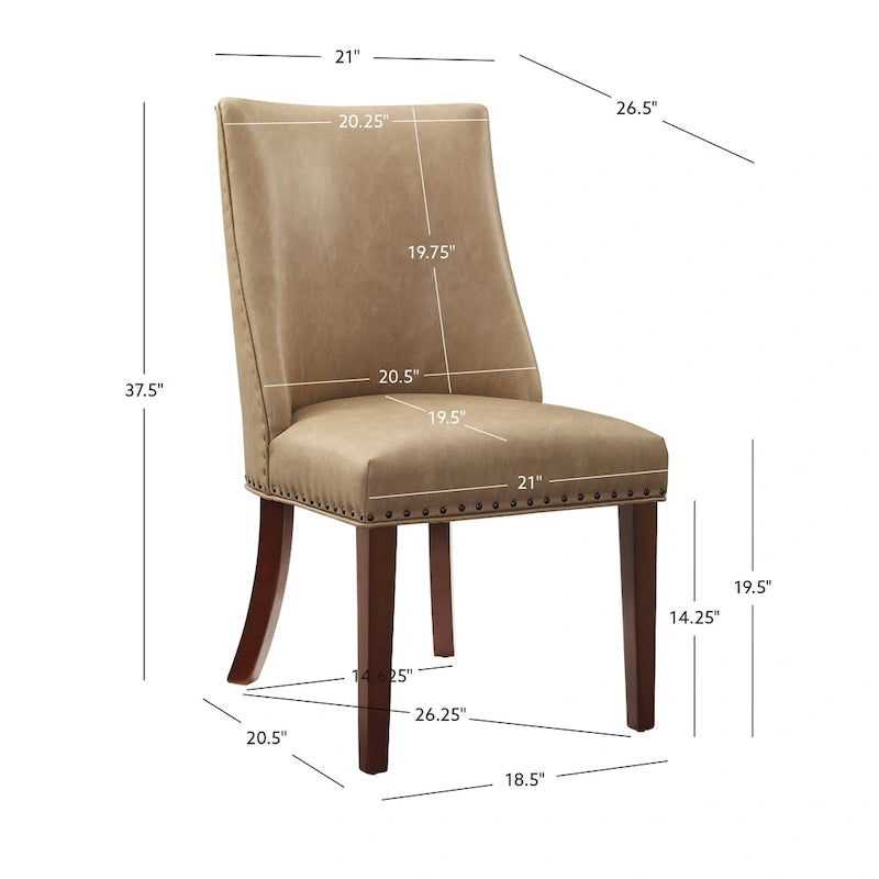 Chaises de salle à manger en similicuir