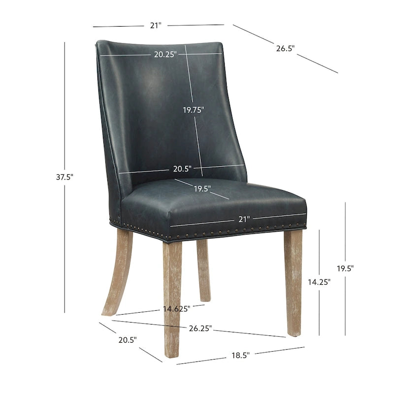 Chaises de salle à manger en similicuir