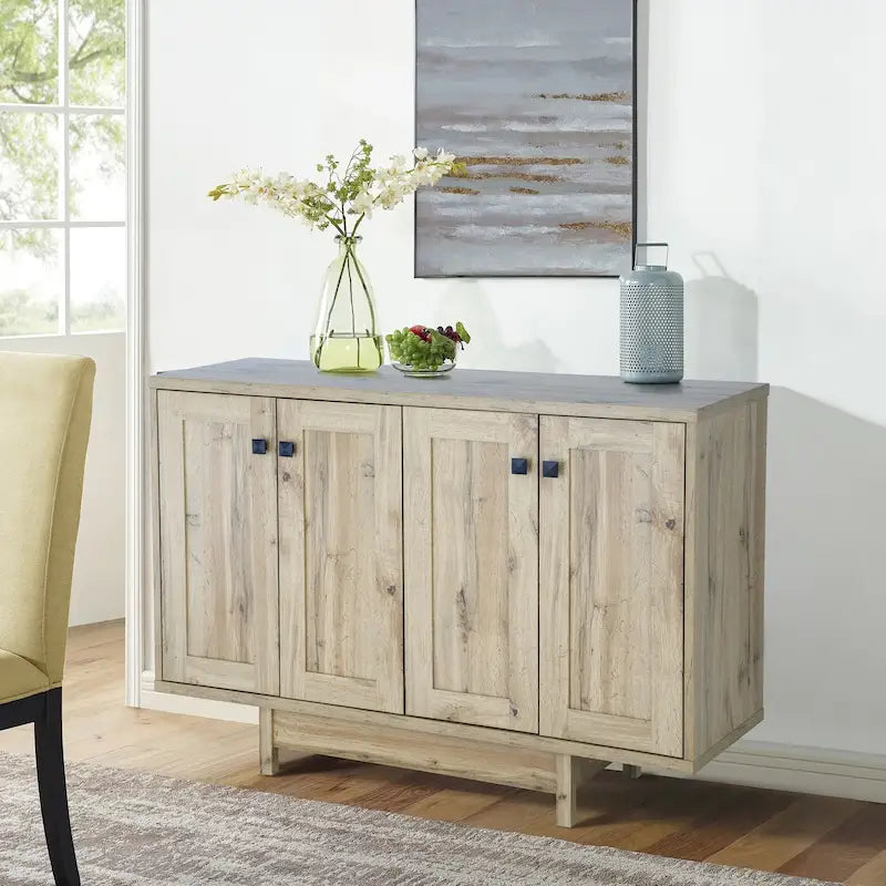 Buffet Q-Max 47W avec deux portes, meuble de rangement pour salle à manger