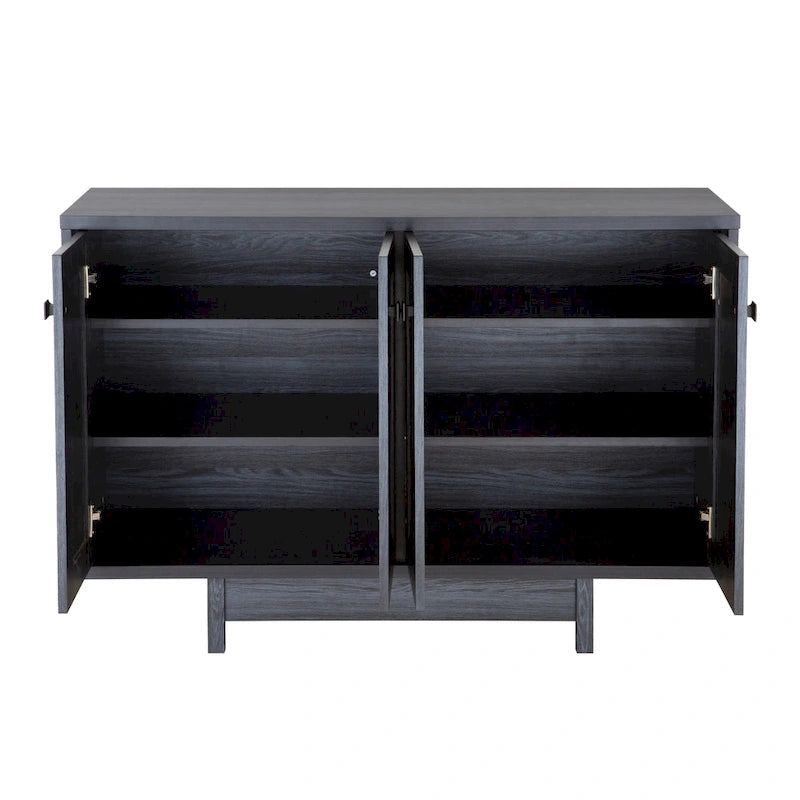 Buffet Q-Max 47W avec deux portes, meuble de rangement pour salle à manger