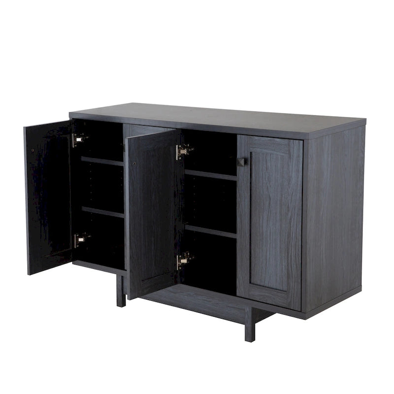 Buffet Q-Max 47W avec deux portes, meuble de rangement pour salle à manger