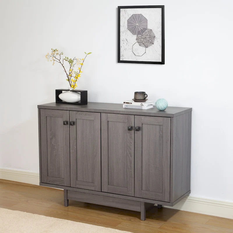 Buffet Q-Max 47W avec deux portes, meuble de rangement pour salle à manger