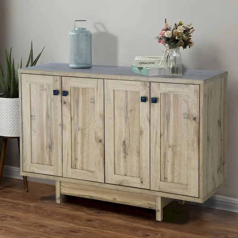 Buffet Q-Max 47W avec deux portes, meuble de rangement pour salle à manger