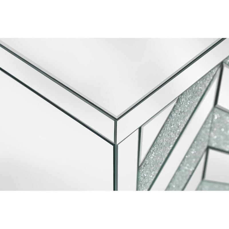Meuble de rangement avec miroir décoratif pour salon, salle à manger, entrée, cuisine