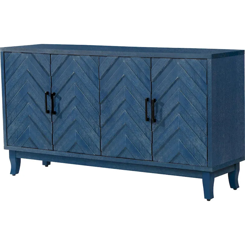 Meubles de rangement 4 portes en bois pour salon, salle à manger et chambre à coucher