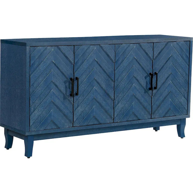 Meubles de rangement 4 portes en bois pour salon, salle à manger et chambre à coucher