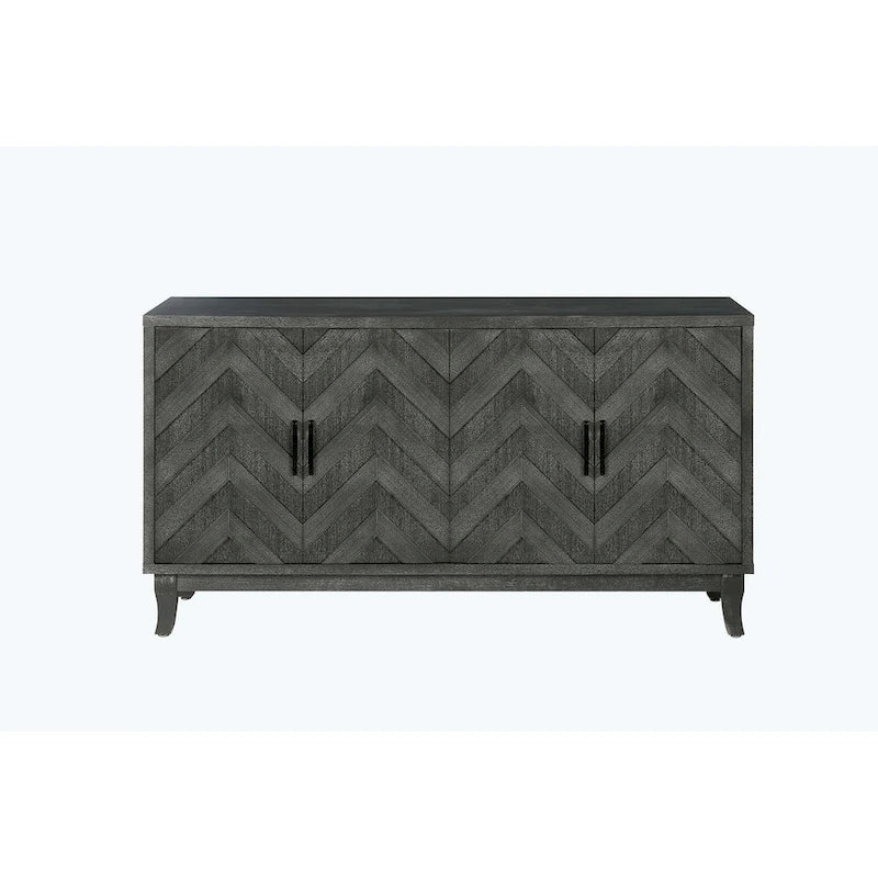 Meubles de rangement 4 portes en bois pour salon, salle à manger et chambre à coucher