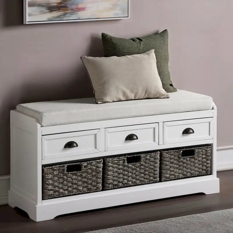 banc de rangement en bois collection Homes