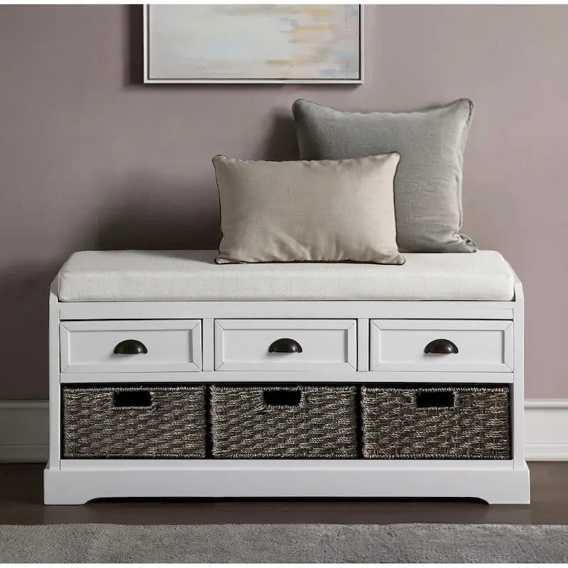 banc de rangement en bois collection Homes