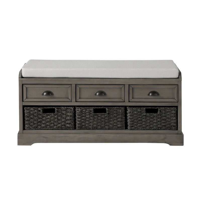 banc de rangement en bois collection Homes