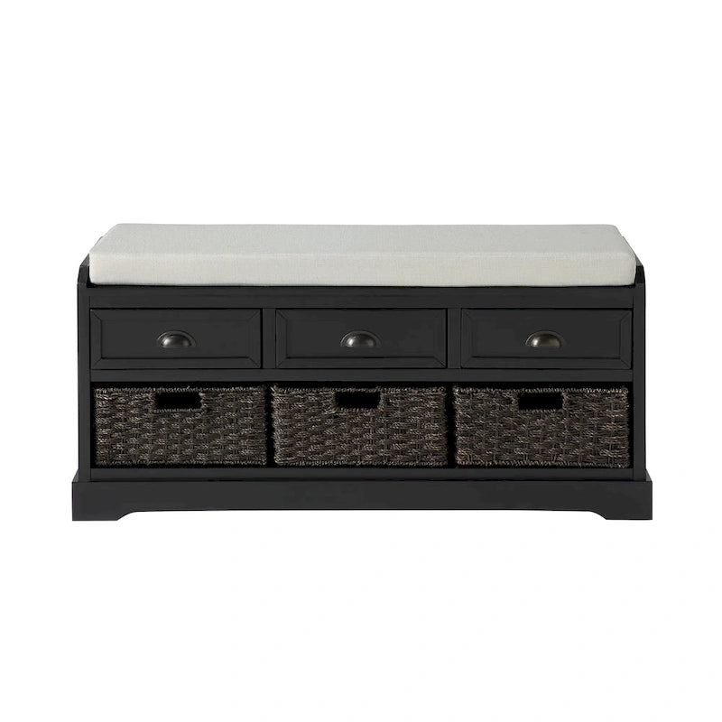 banc de rangement en bois collection Homes