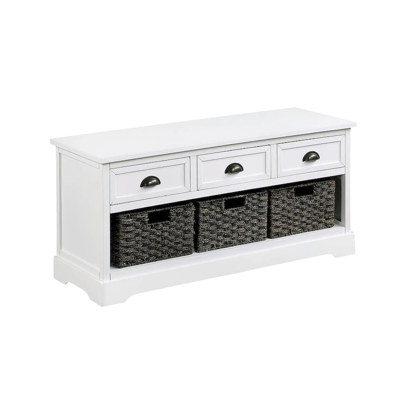 banc de rangement en bois collection Homes