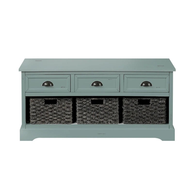 banc de rangement en bois collection Homes