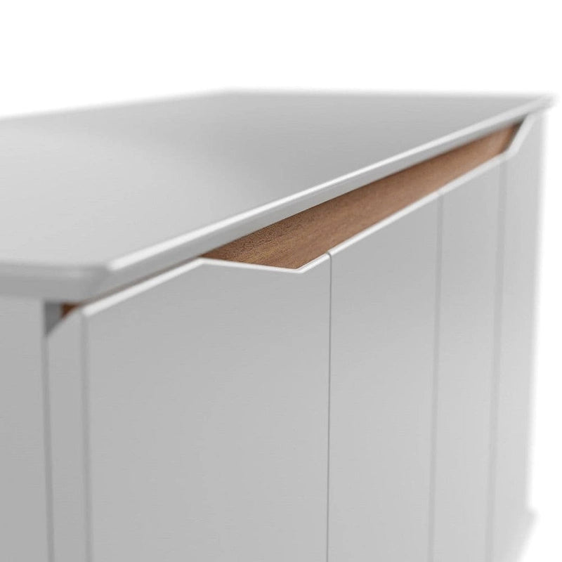 Manhattan Comfort Tudor Commode avec 4 étagères de 135 cm